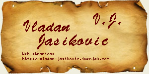 Vladan Jasiković vizit kartica